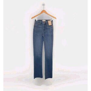 Madewell Taller Kick Out Crop Jeans Cherryville Wash Raw-Hem Womens 23TL [NJ434]